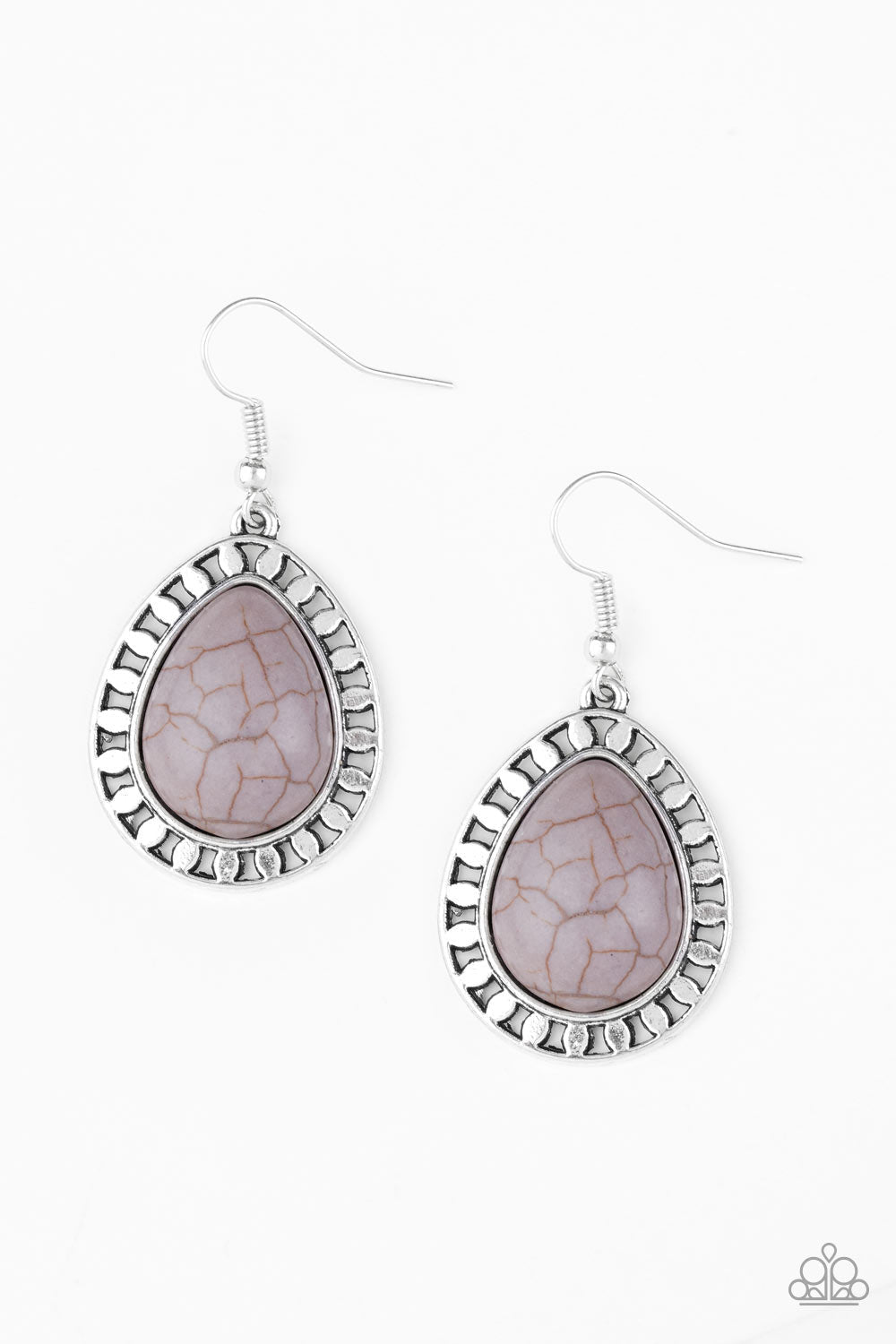 Sahara Serenity - Silver Earrings