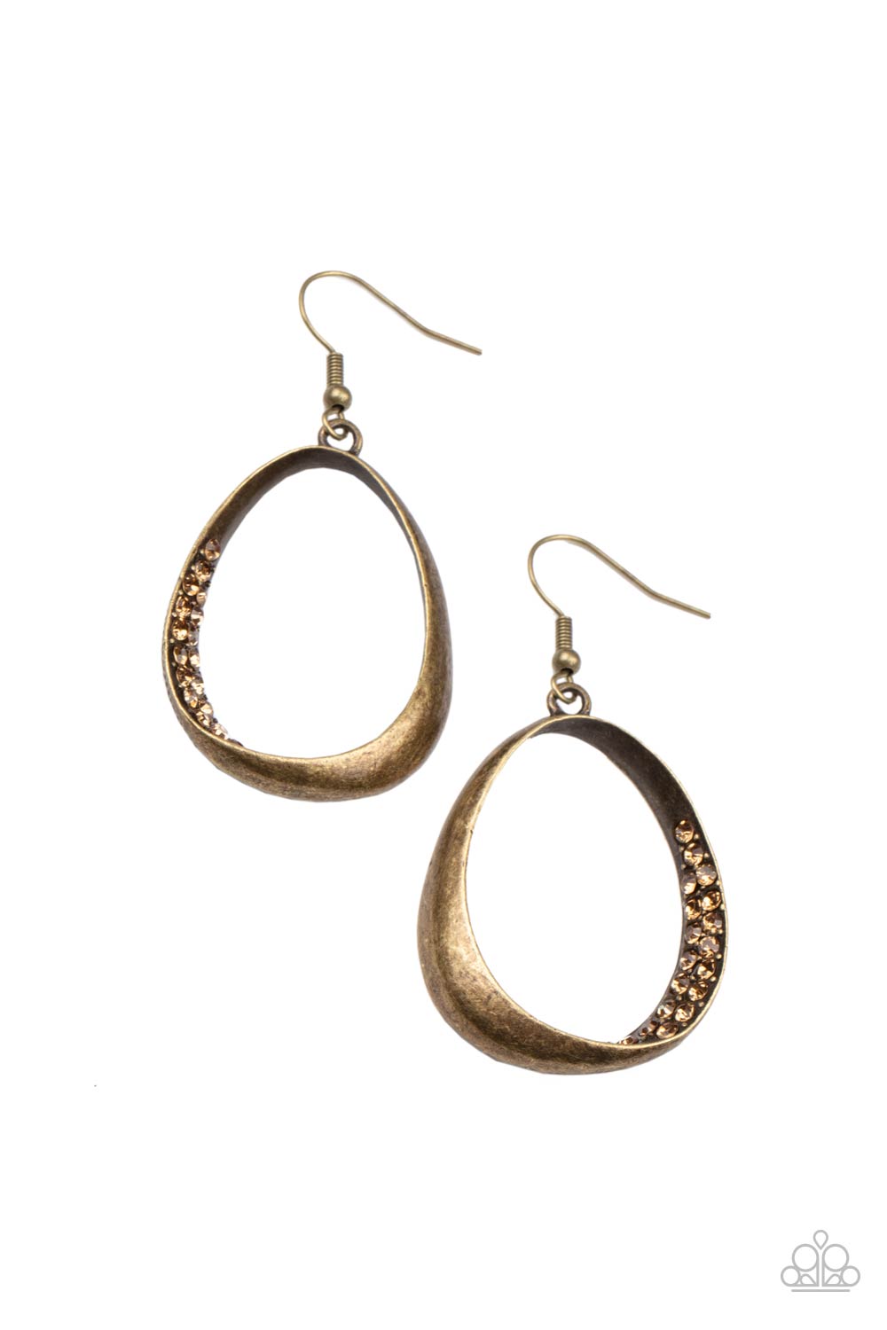 Fiercely Flauntable - Brass Earrings