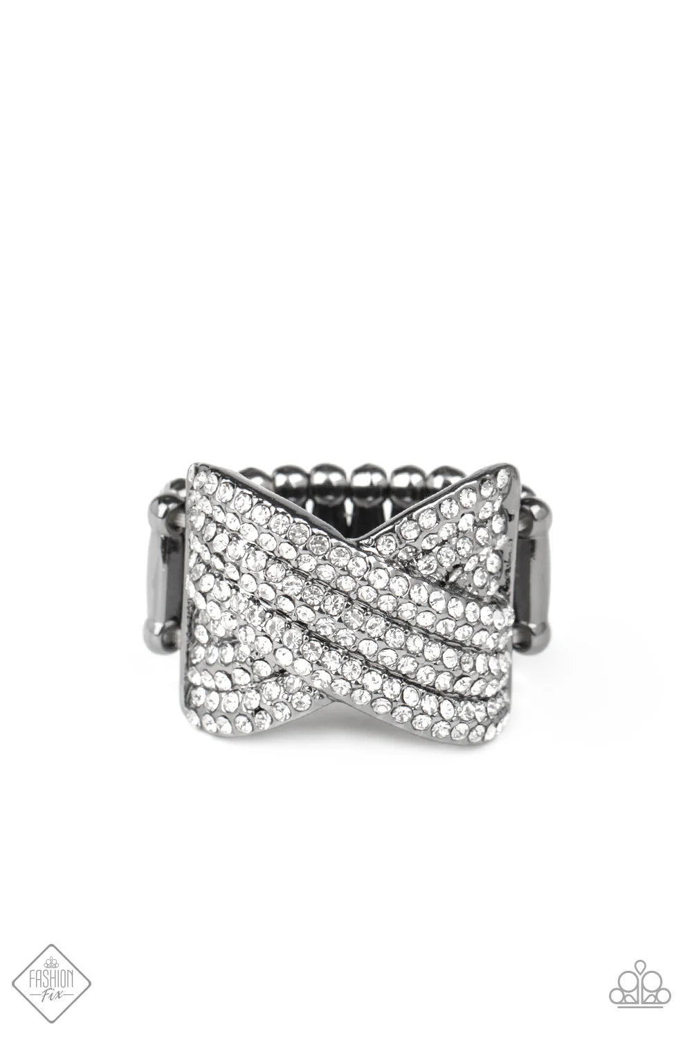 Girl Boss Glitter - Black Ring