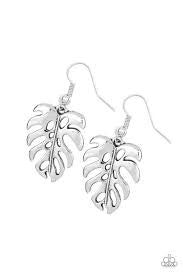 Desert Palms - Silver Earrings