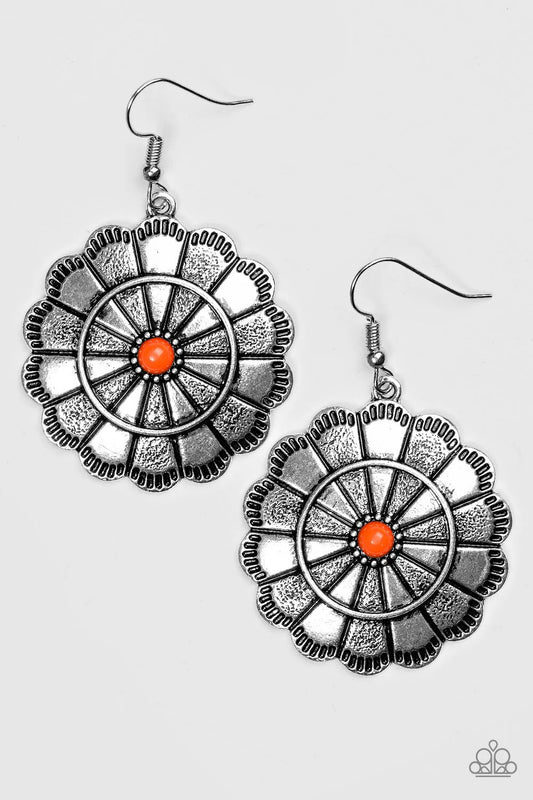 Im No Wallflower - Orange Earrings
