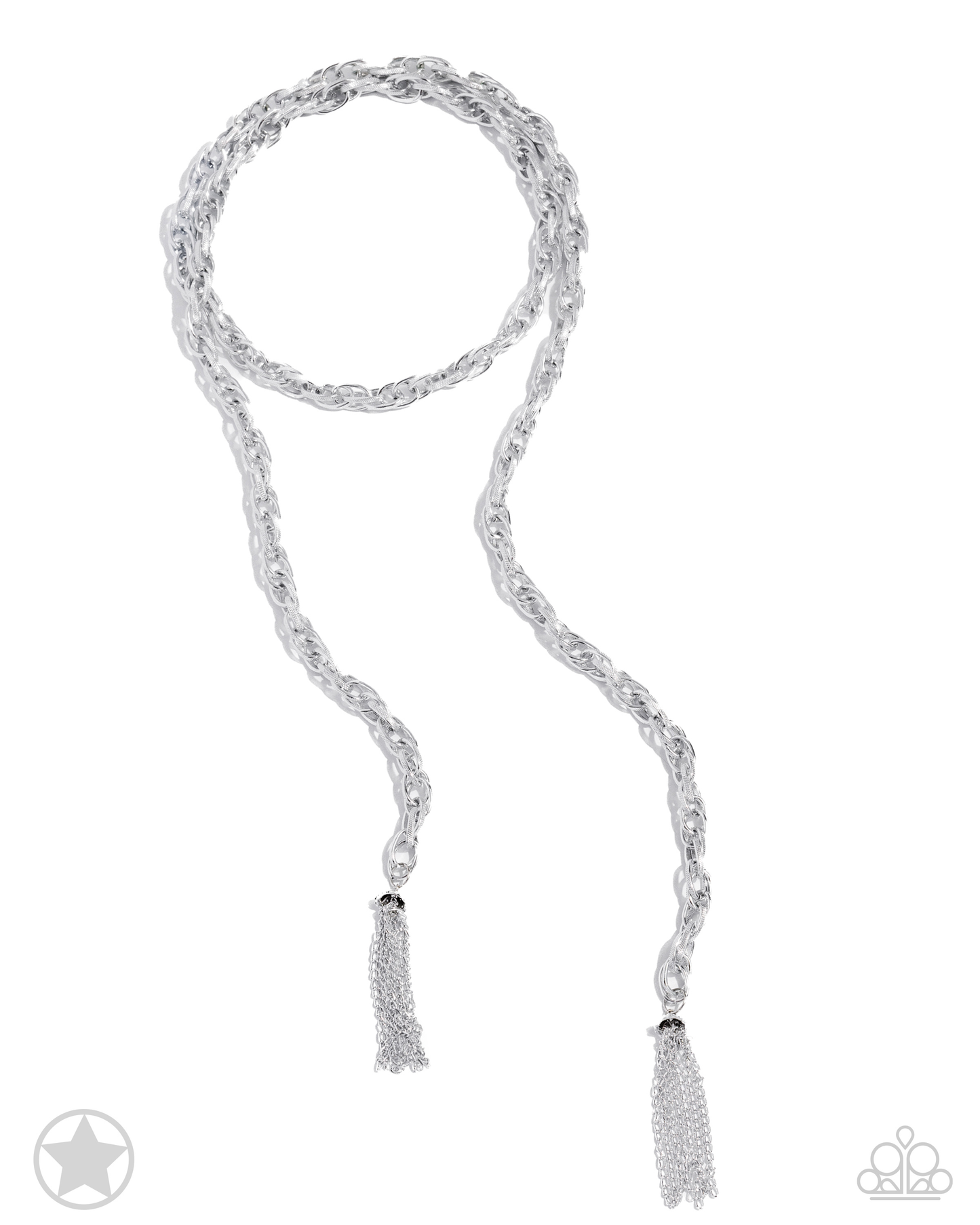 SCARFed For Attention - Silver Blockbuster Necklace - Kingdom Bling Showroom