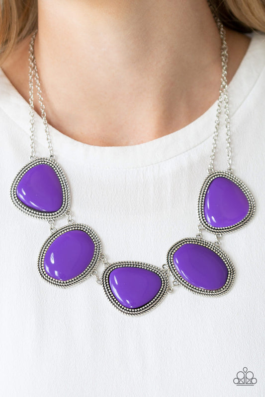 Paparazzi Viva La Vivid - Purple Necklace