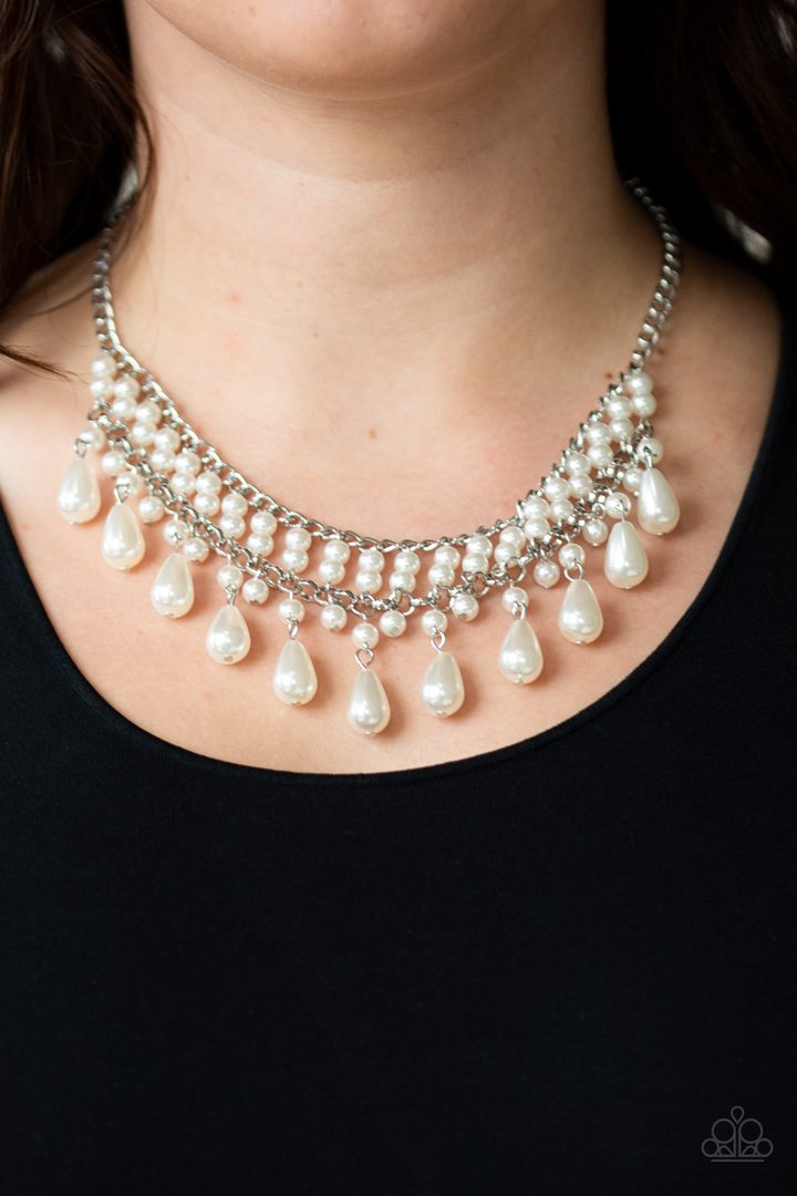 Paparazzi The Guest List - White Necklace