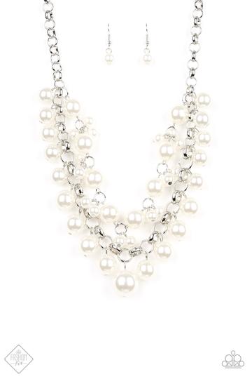 Paparazzi Ballroom Service - White Necklace