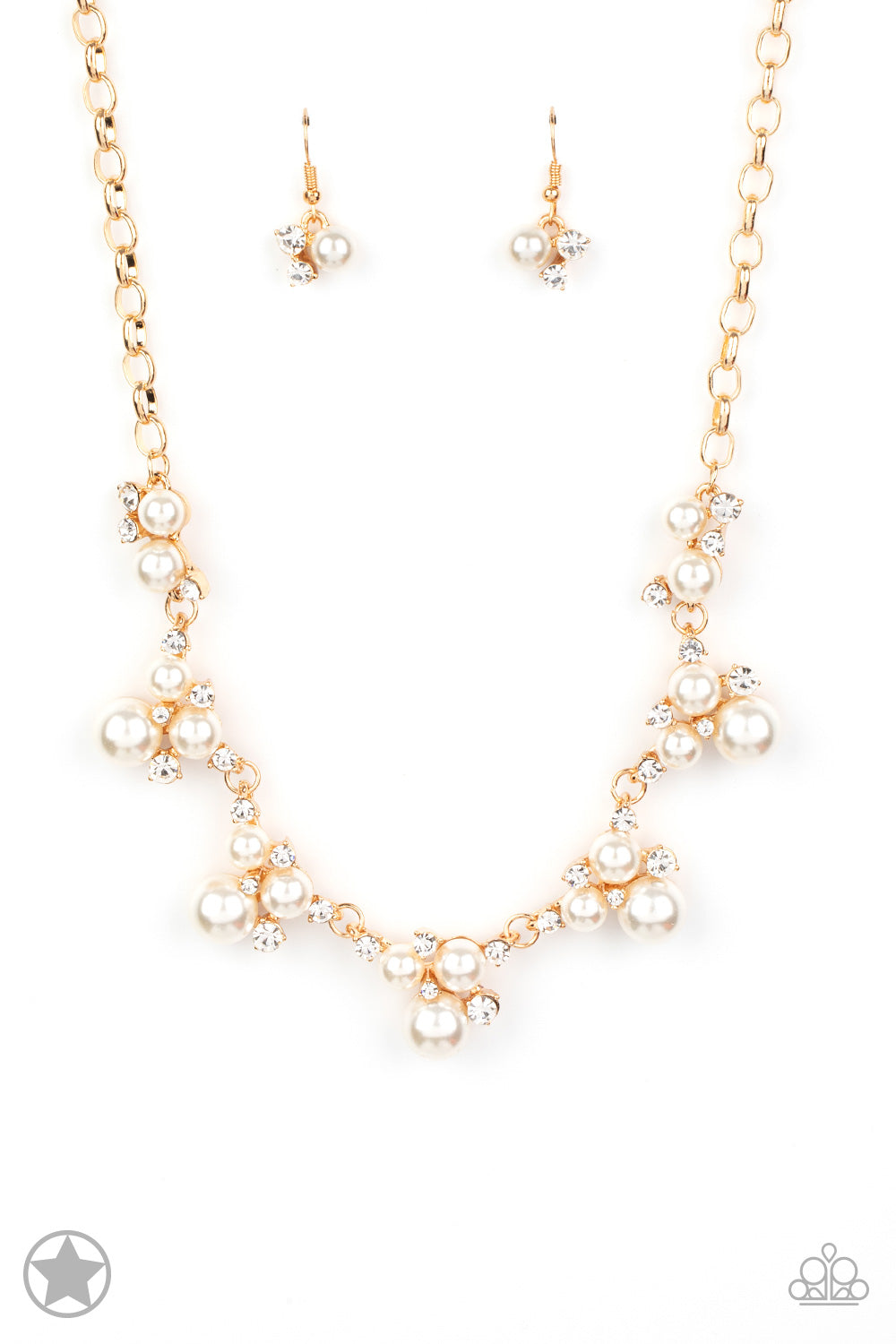 Paparazzi Toast To Perfection - Gold Blockbuster Necklace