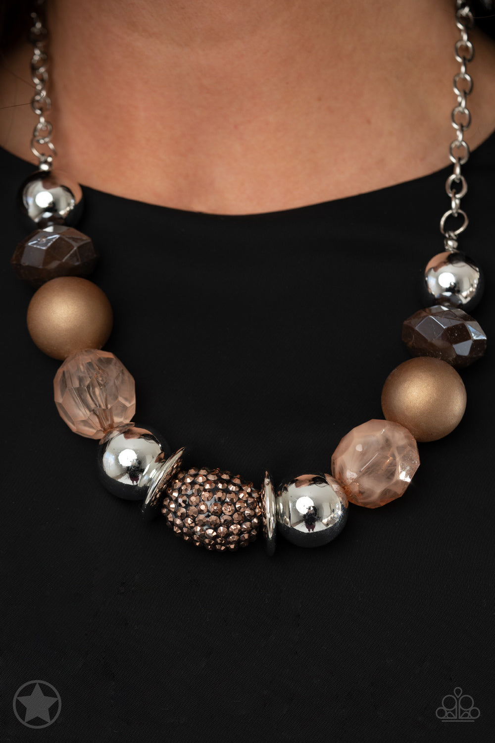 Paparazzi A Warm Welcome - Copper Blockbuster Necklace