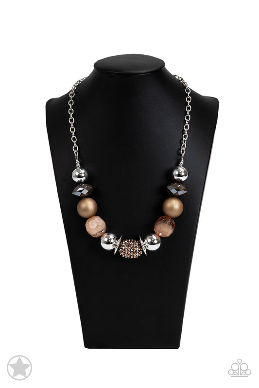 Paparazzi A Warm Welcome - Copper Blockbuster Necklace