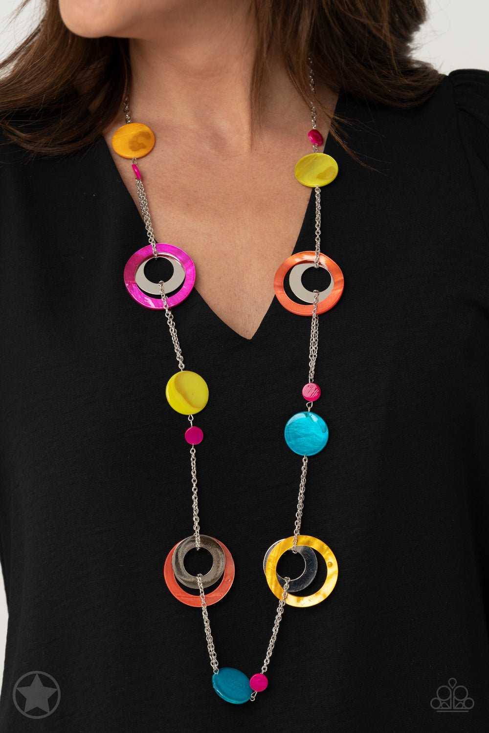 Paparazzi Kaleidoscopically Captivating - Muti Blockbuster Necklace