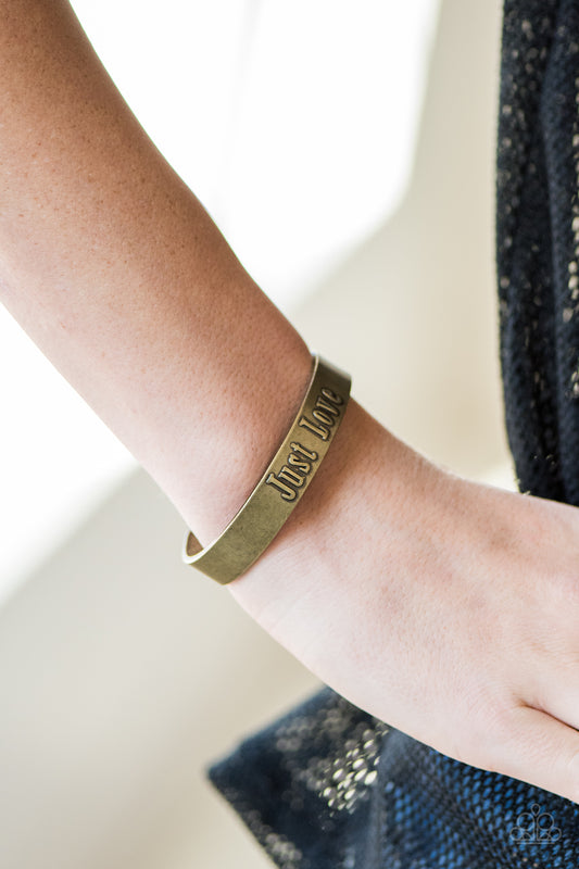 Just Love - Brass Bracelet