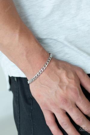Paparazzi Halftime - Silver Bracelet