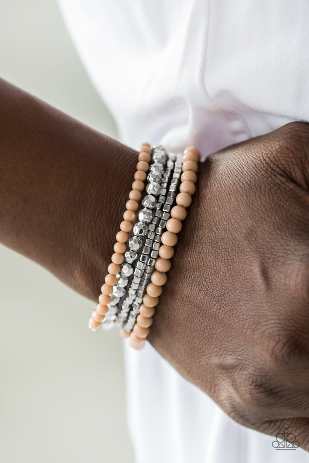 Paparazzi Colorfully Chromatic - Brown Bracelet