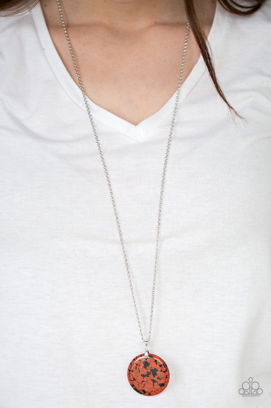 Paparazzi Back To Earth - Red Necklace