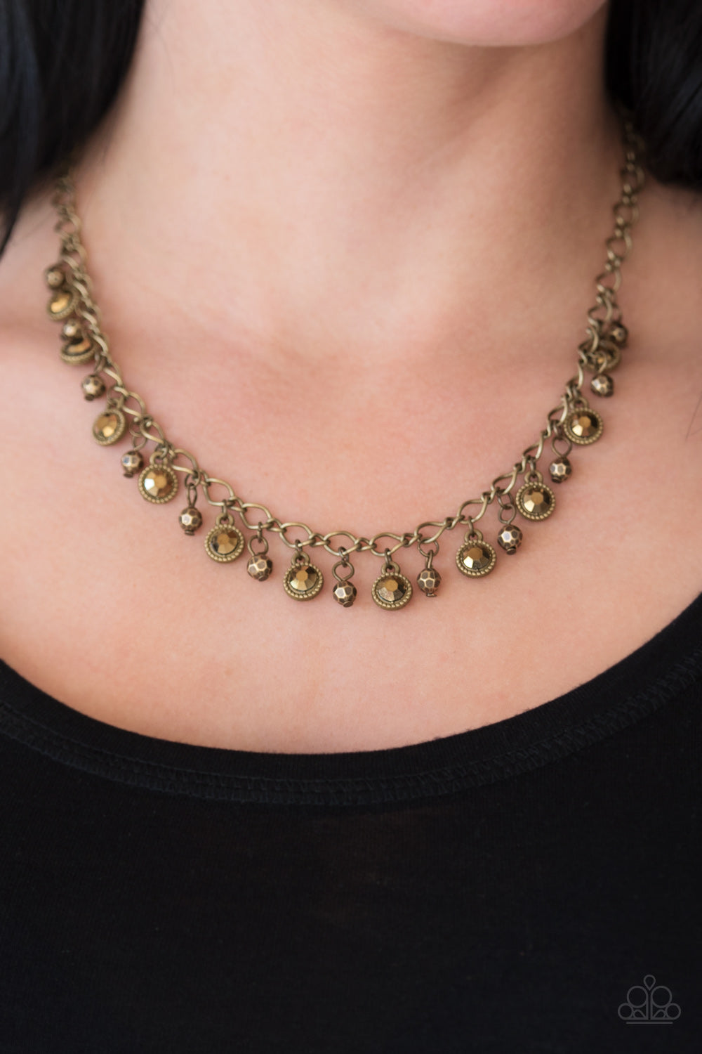 Paparazzi City Couture - Brass Necklace
