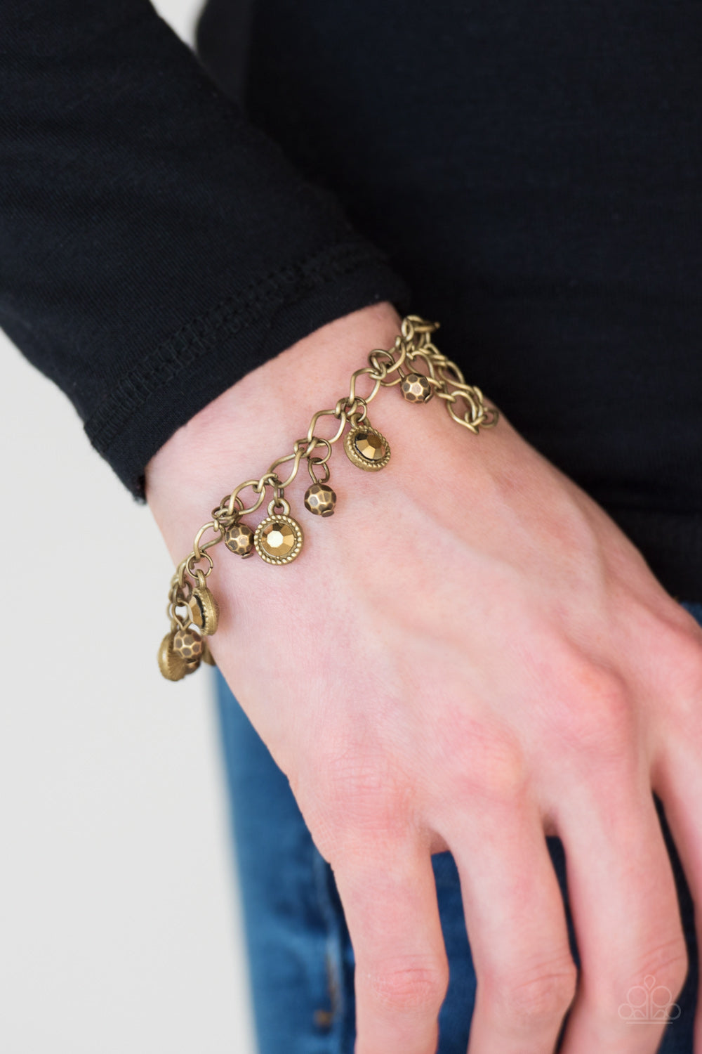 Stratosphere Shimmer - Brass Bracelet