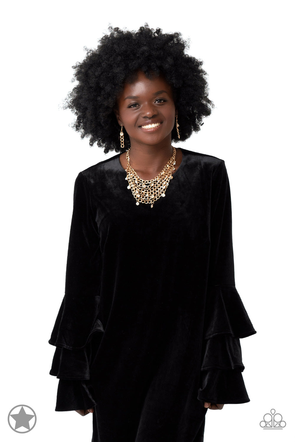 Paparazzi Fishing for Compliments - Gold Blockbuster Necklace