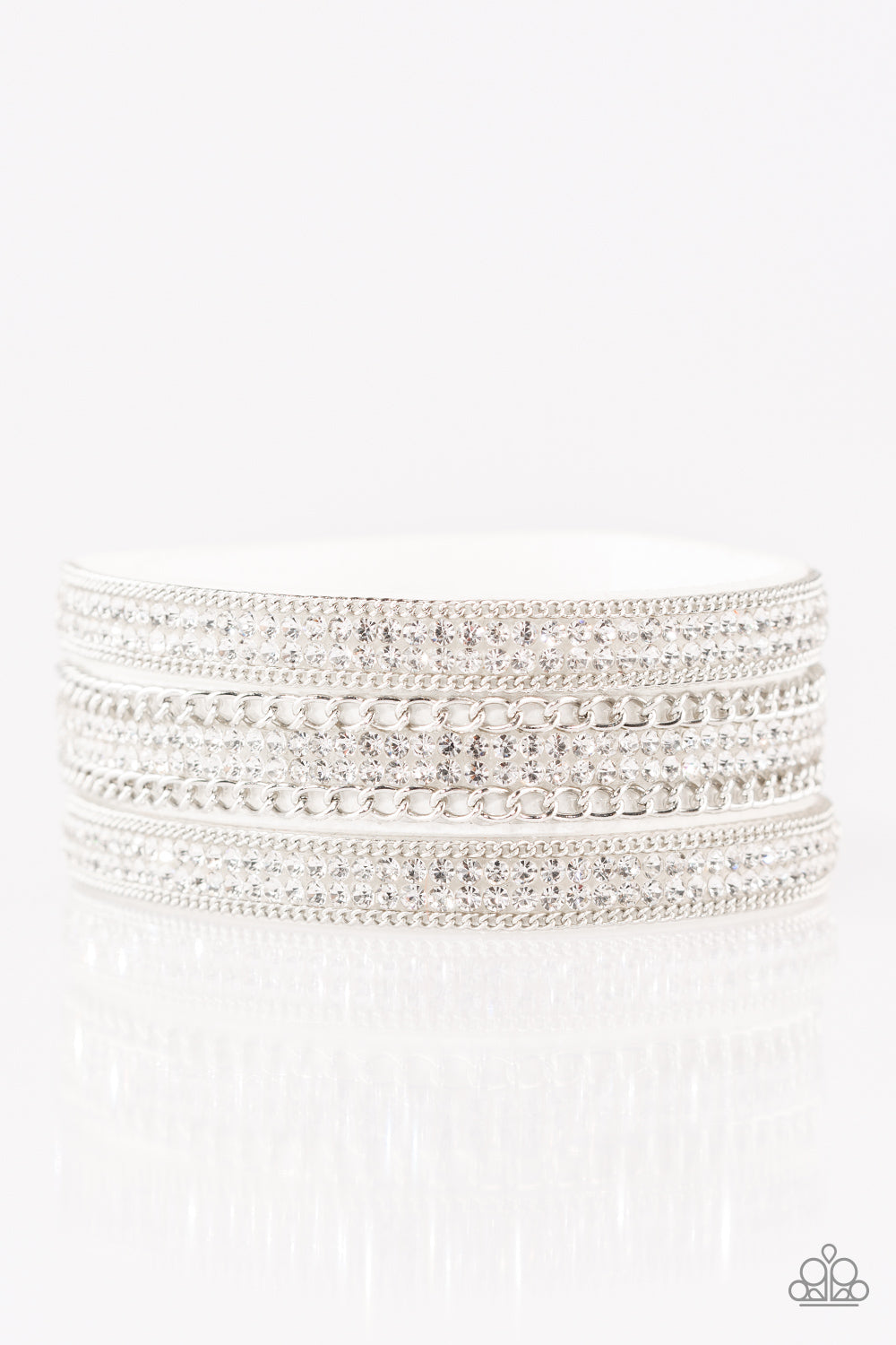 Paparazzi Dangerously Drama Queen - White Urban Bracelet