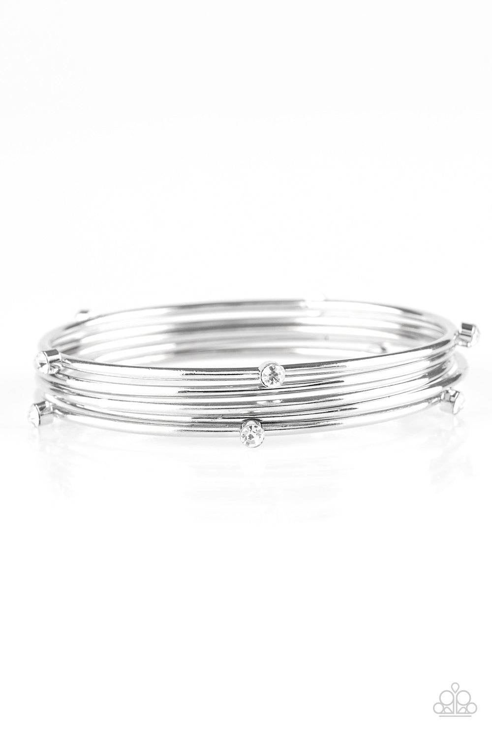 Paparazzi Delicate Decadence - White Bracelet