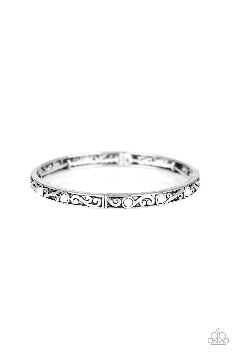 Paparazzi Malibu Marvelous - White Bracelet