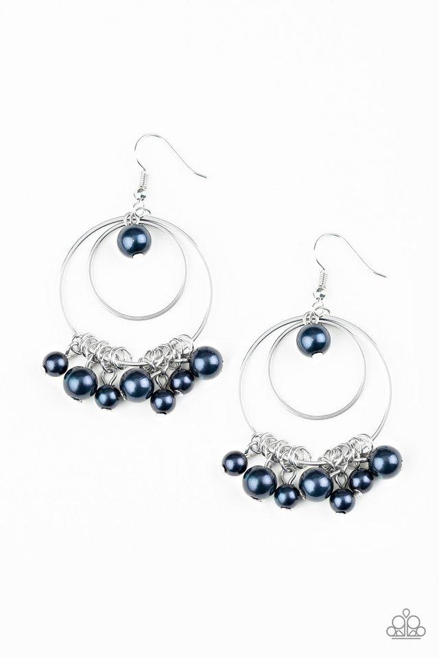 Paparazzi New York Attraction - Blue Earrings