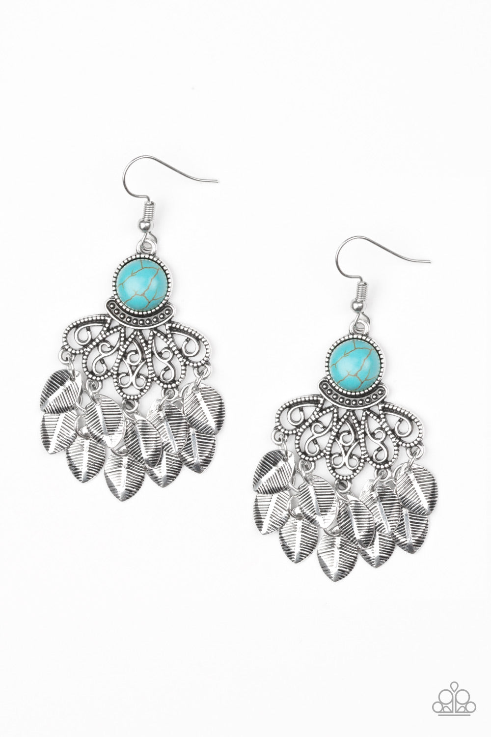 A Bit On The Wildside - Blue Earrings