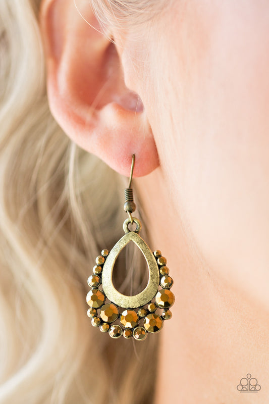 Table For Two - Brass Earrings