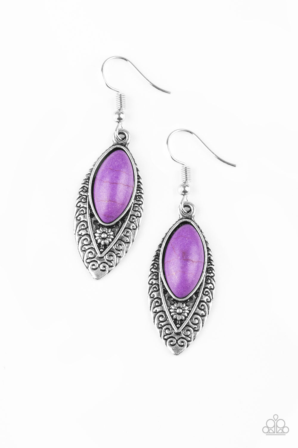 Desert Garden - Purple Earrings