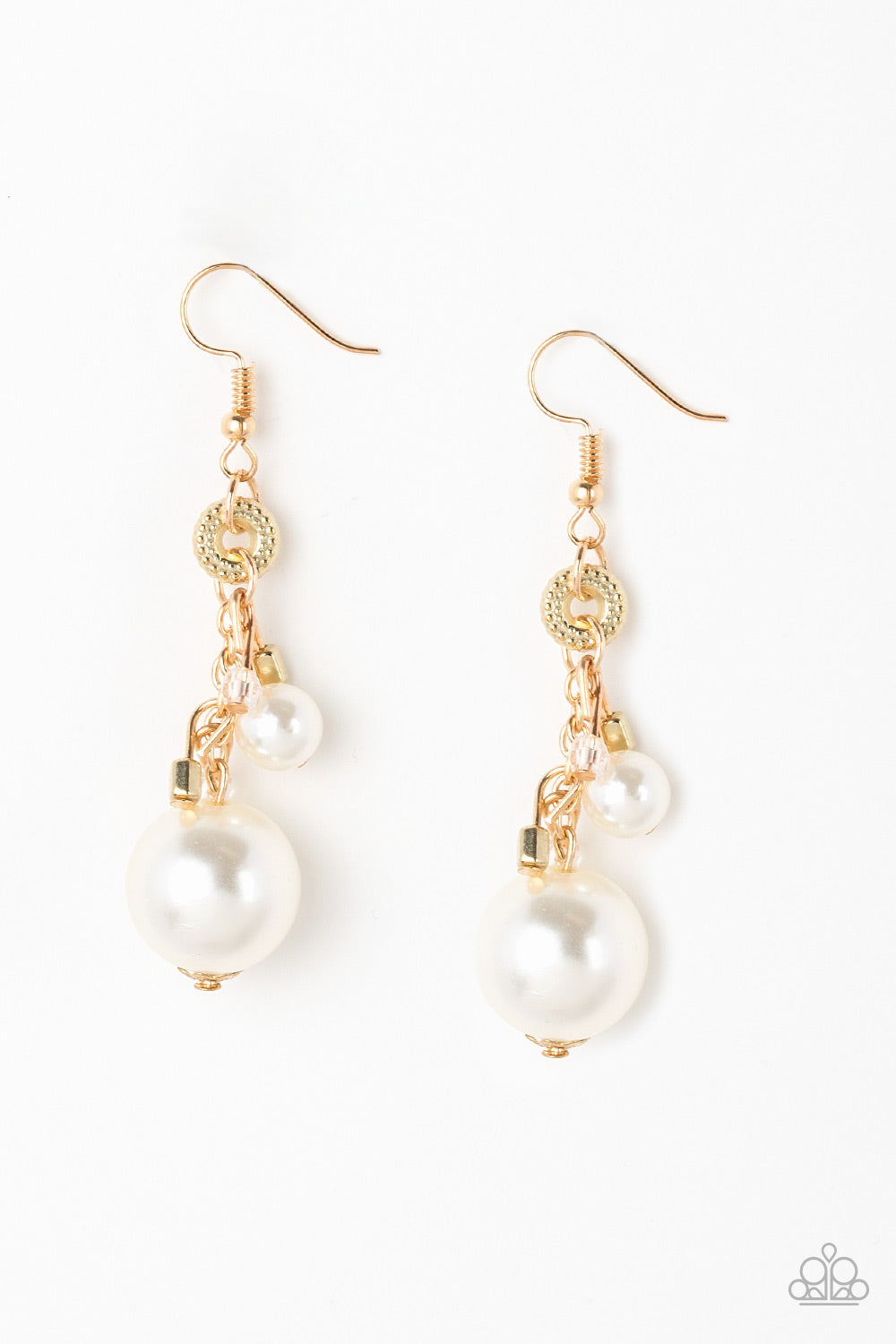 Paparazzi Timelessly Traditional - Gold Earrings