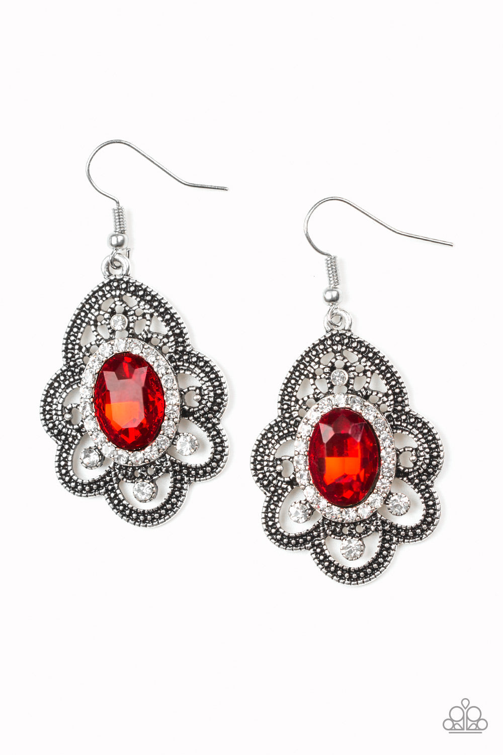 Paparazzi Reign Supreme - Red Earrings
