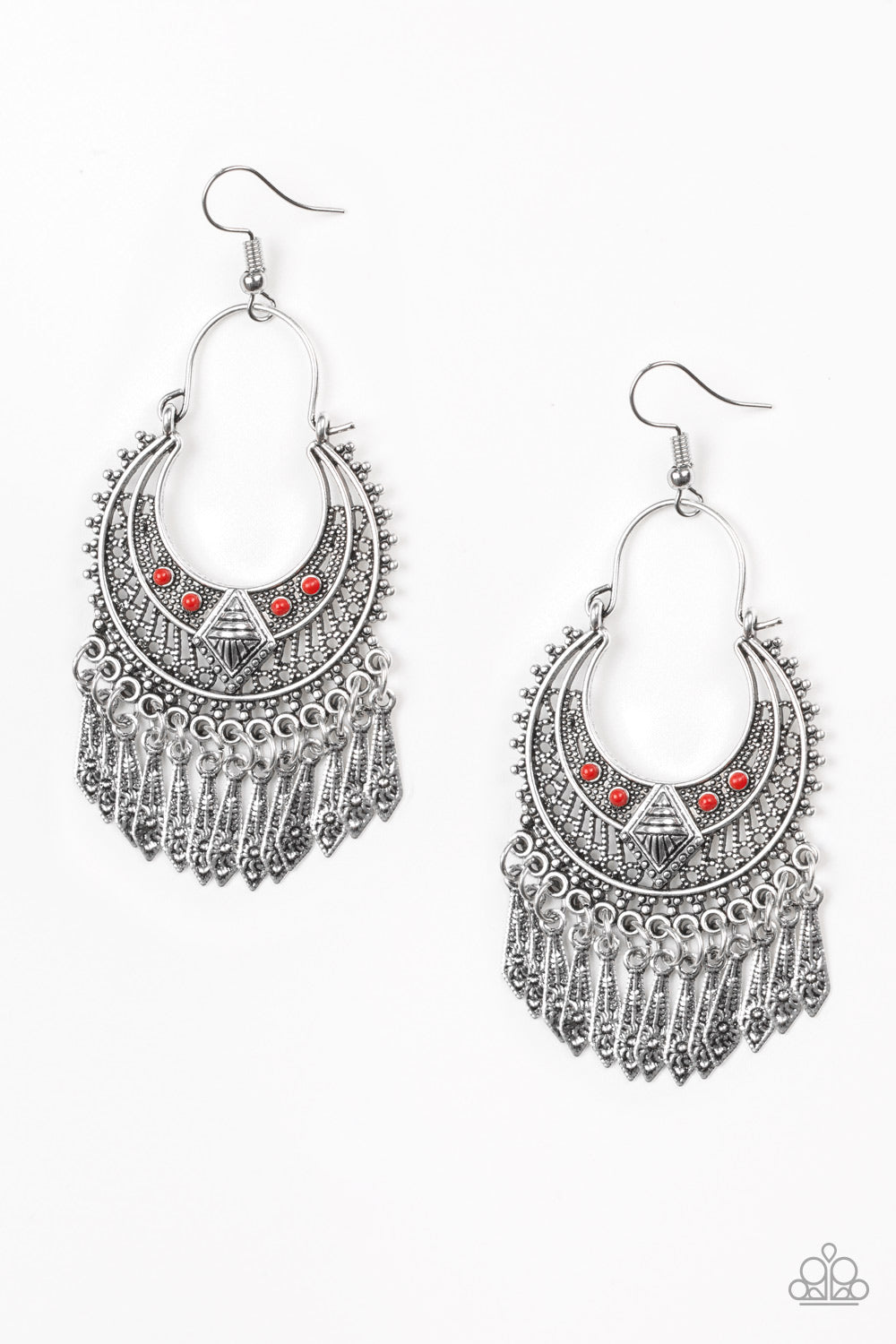 Walk On The Wildside - Red Earrings