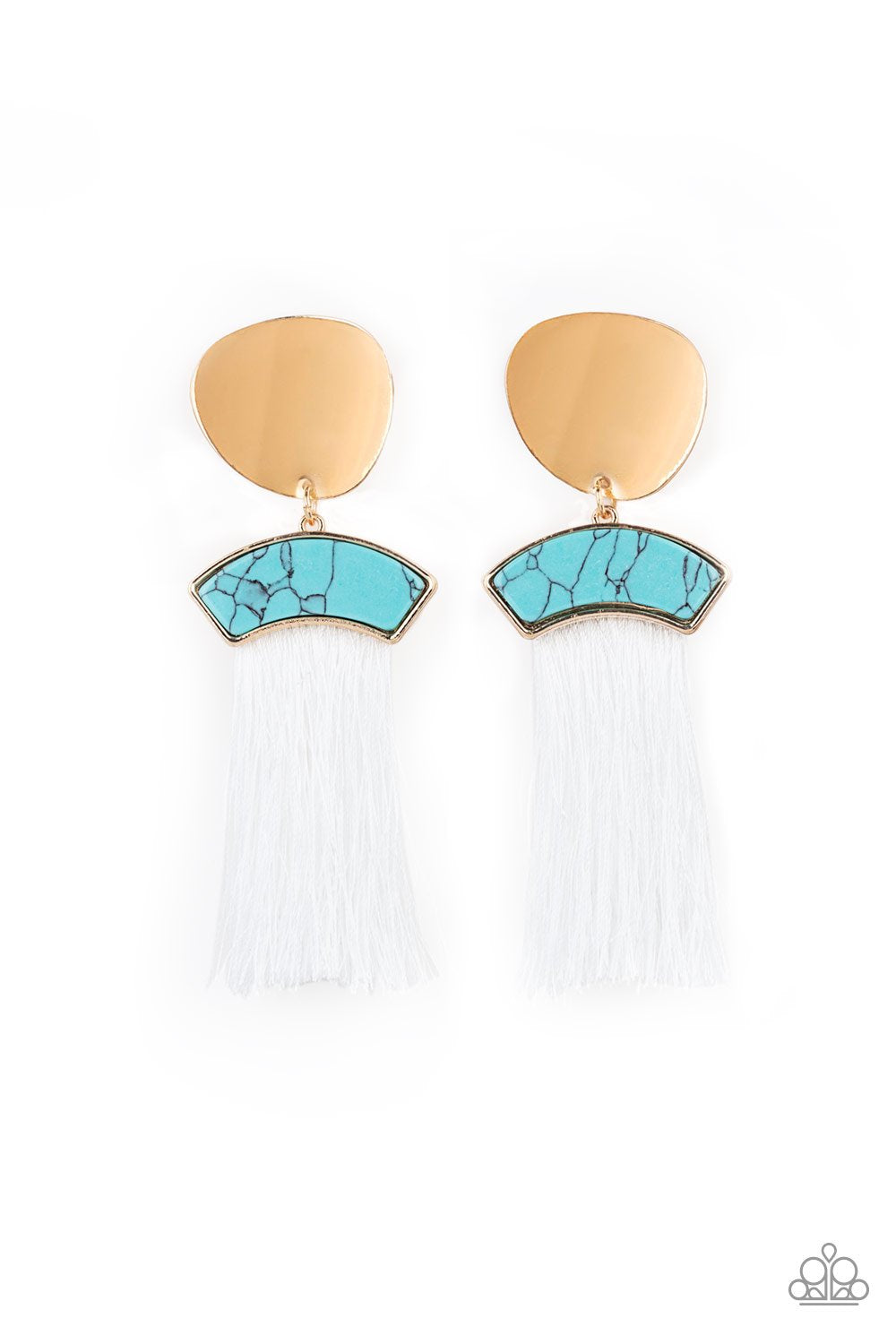 Paparazzi Insta Inca - White Earrings