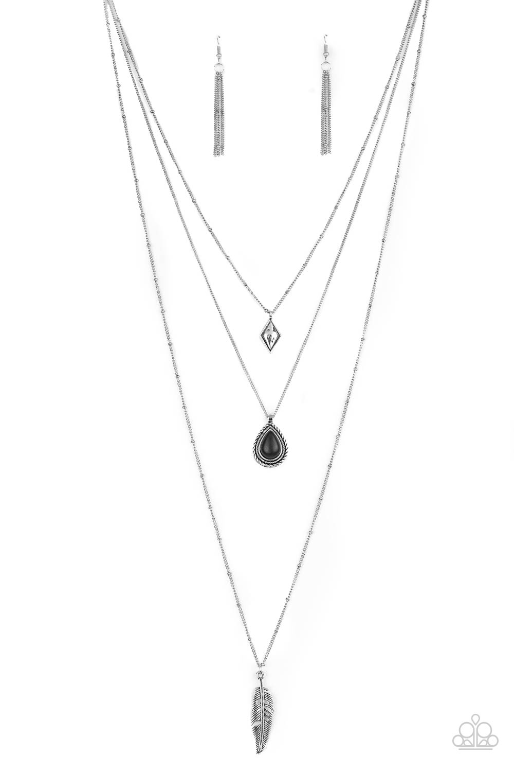 Paparazzi Fly The Coop - Black Necklace