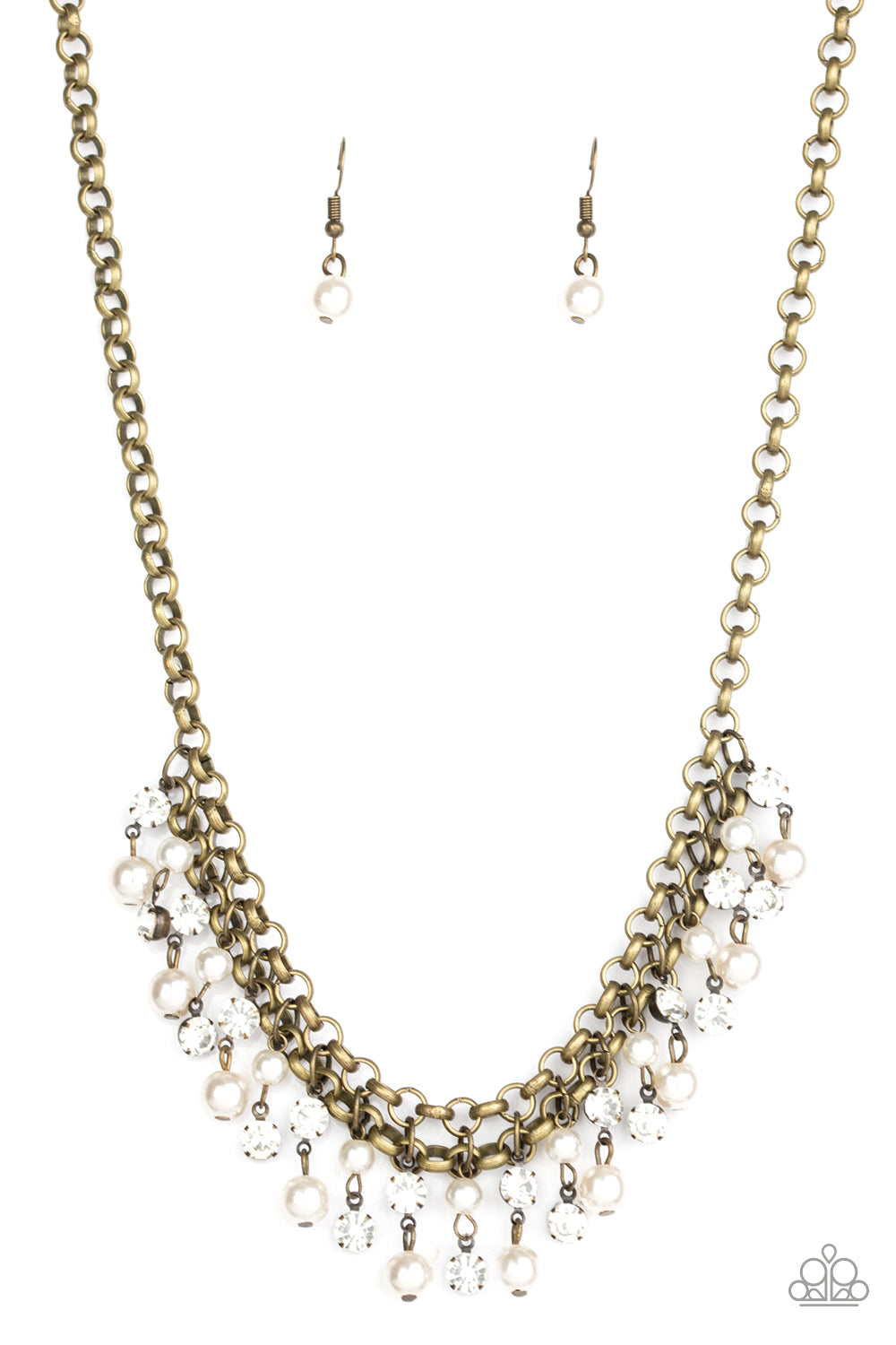 Paparazzi You May Kiss the Bride - Brass Necklace