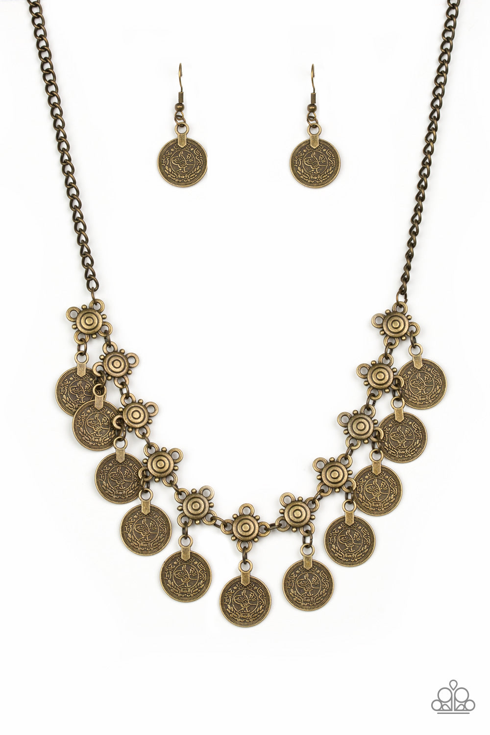 Paparazzi Walk The Plank - Brass Necklace