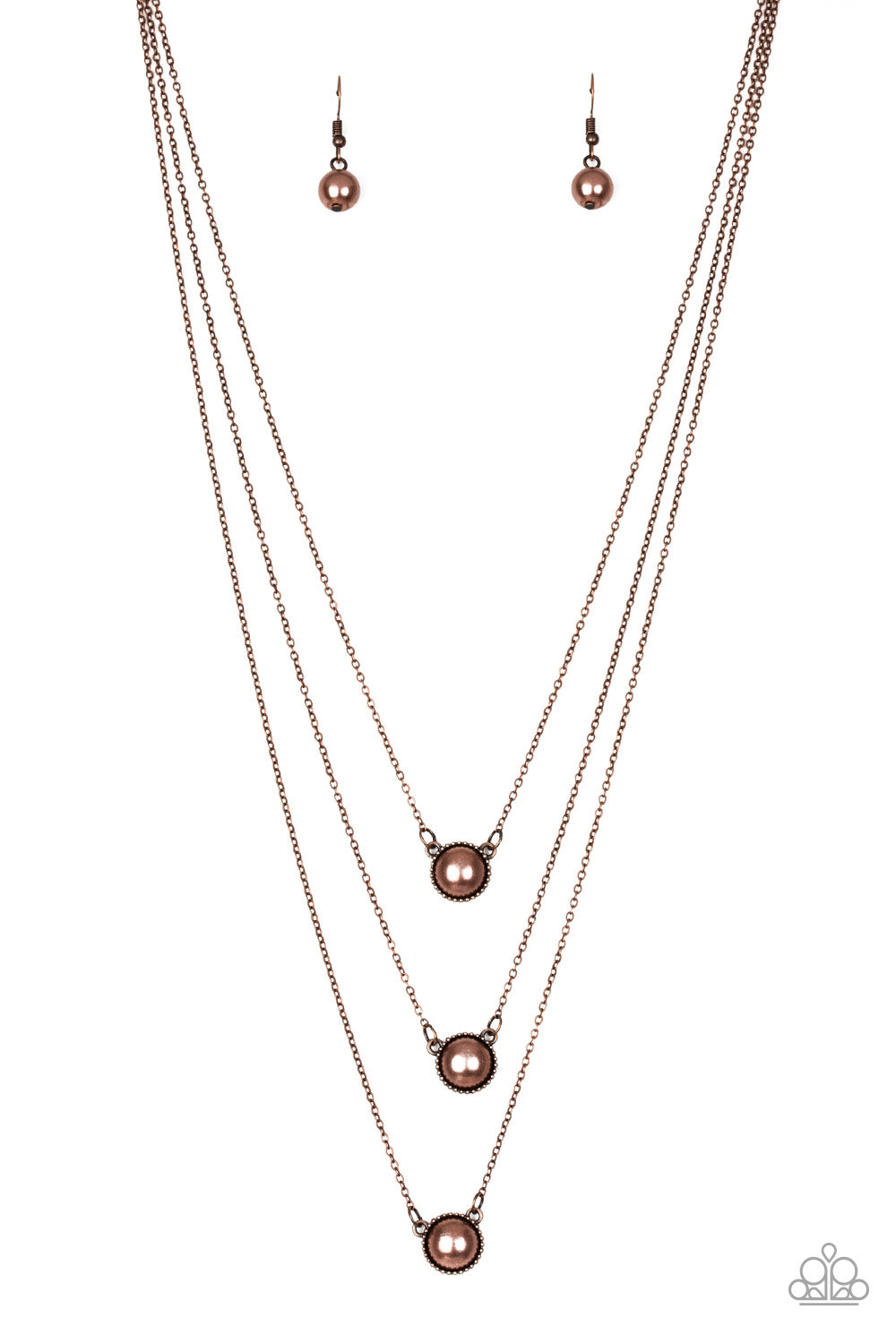 Paparazzi A Love For Luster - Copper Necklace