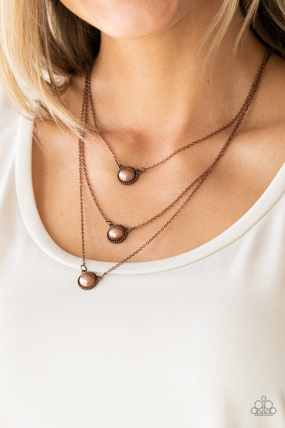 Paparazzi A Love For Luster - Copper Necklace