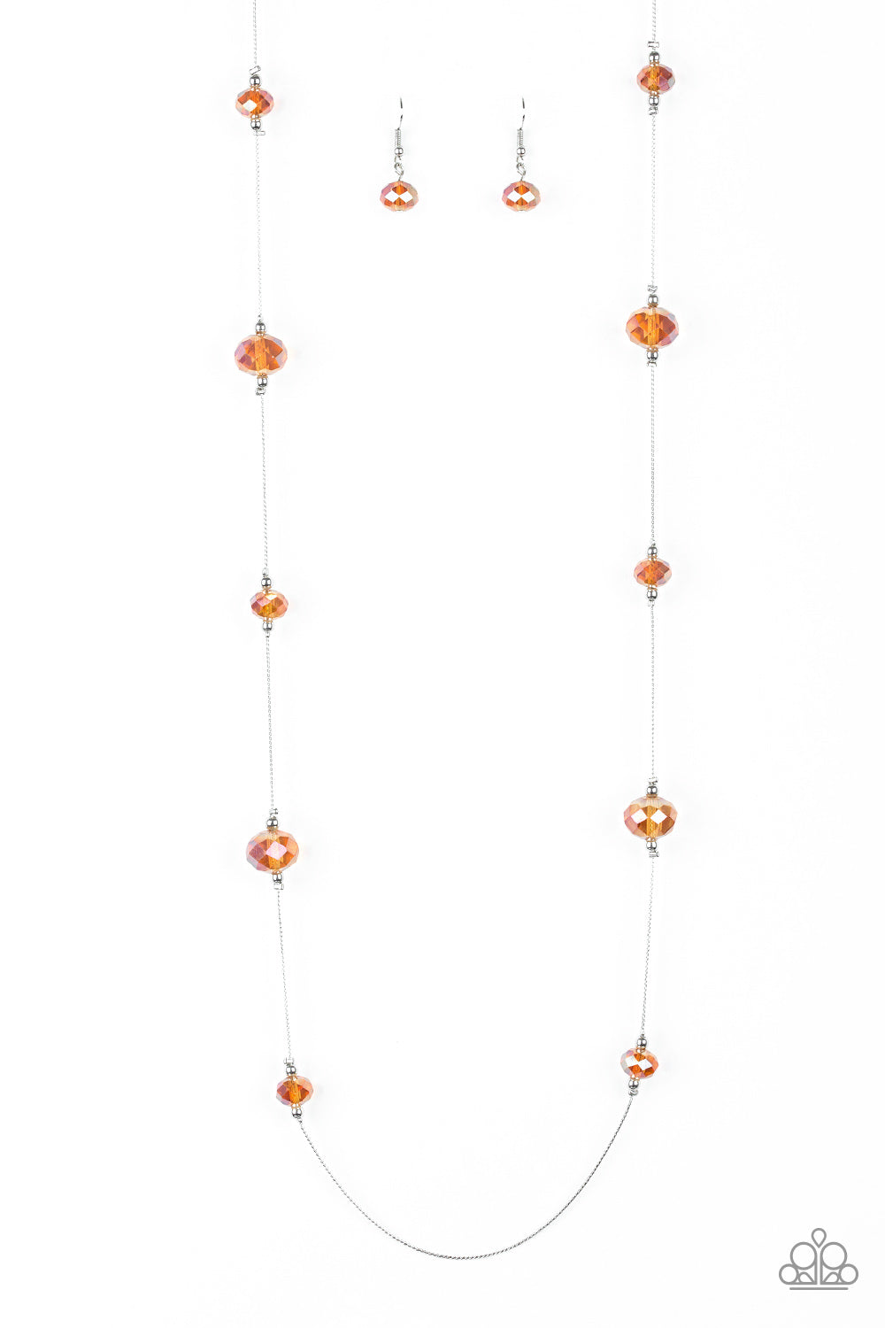 Paparazzi Champagne On The Rocks - Orange Necklace