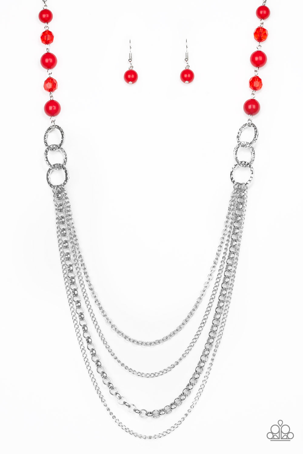 Paparazzi Vividly Vivid - Red Necklace
