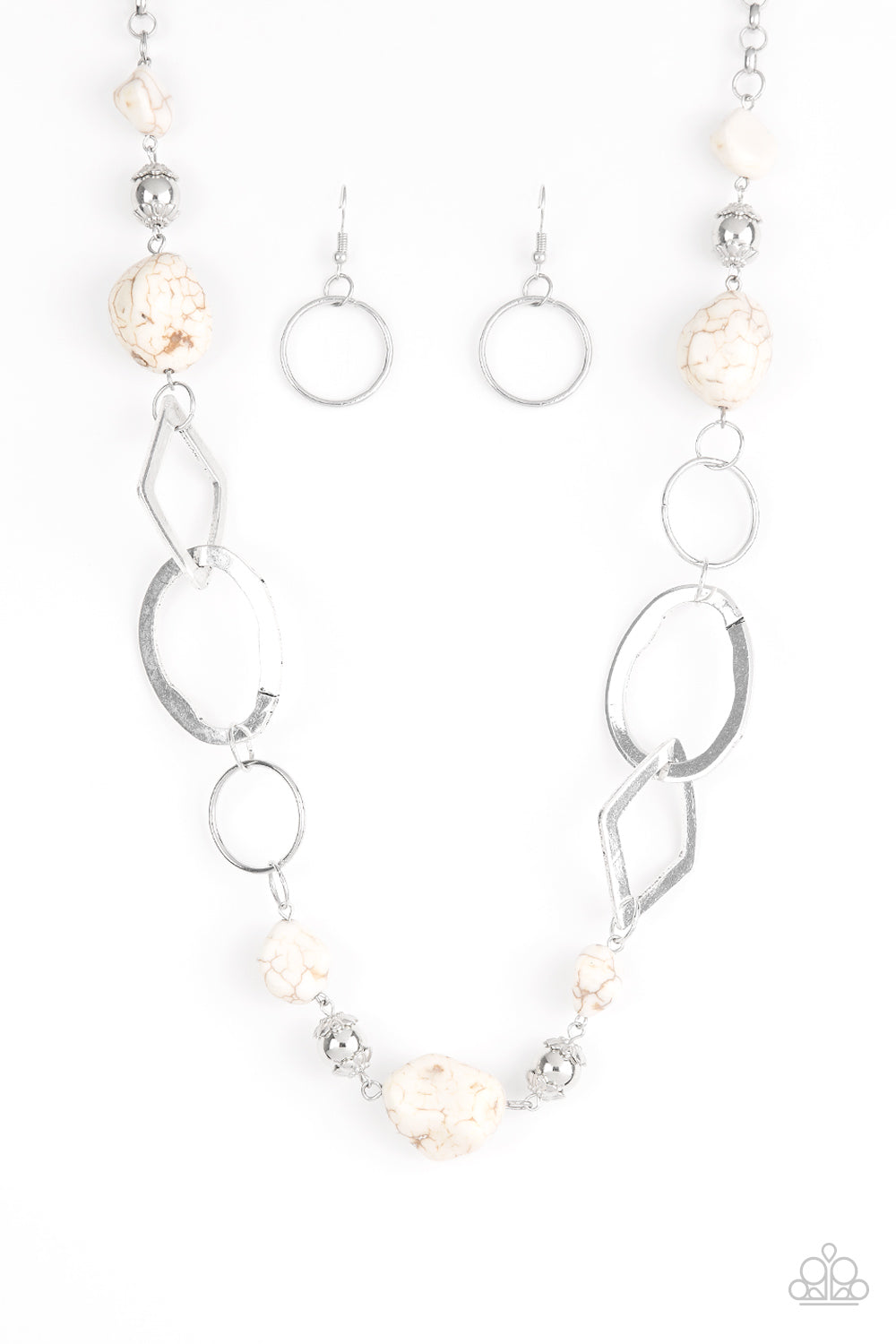 Paparazzi Thats TERRA-ific! - White Necklace