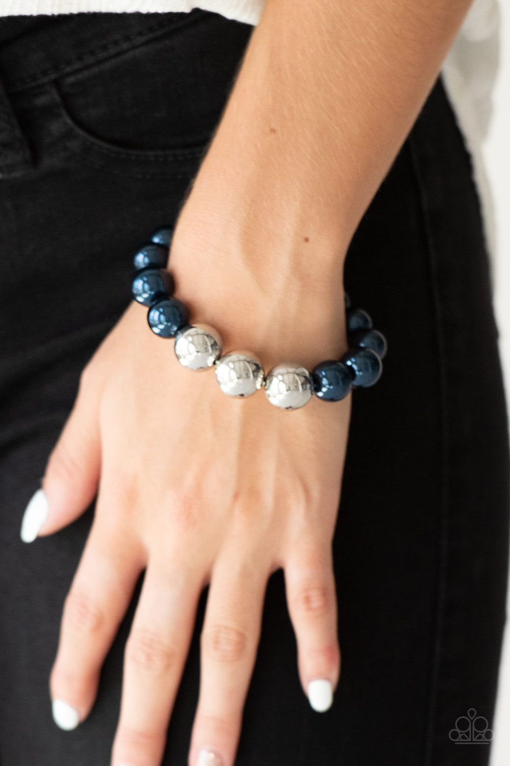 Paparazzi All Dressed UPTOWN - Blue Bracelet