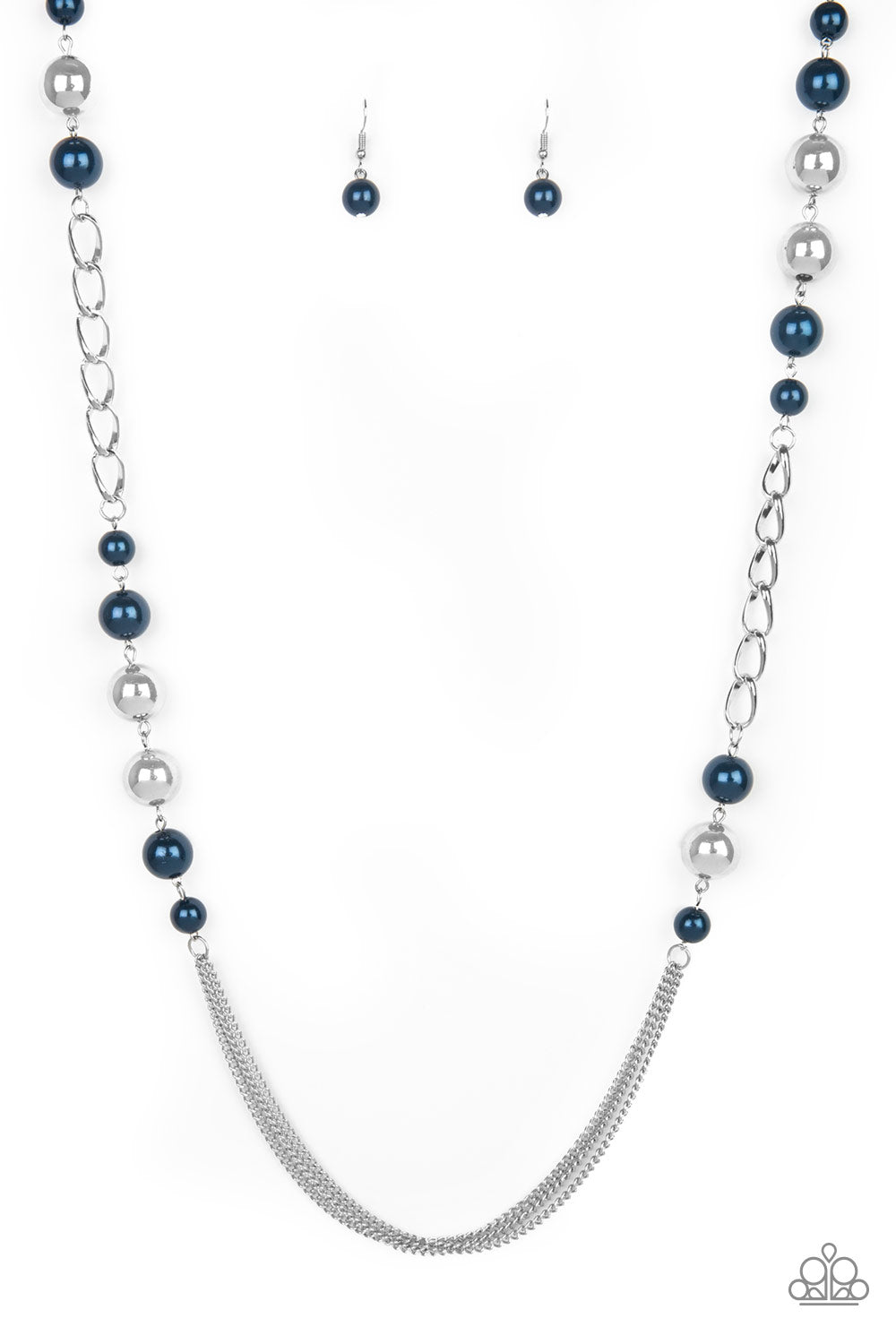 Paparazzi Uptown Talker - Blue Necklace