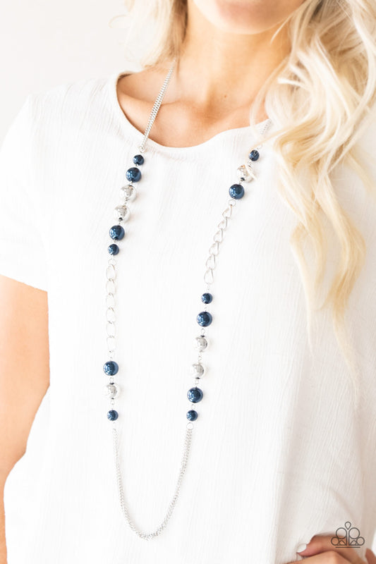 Paparazzi Uptown Talker - Blue Necklace