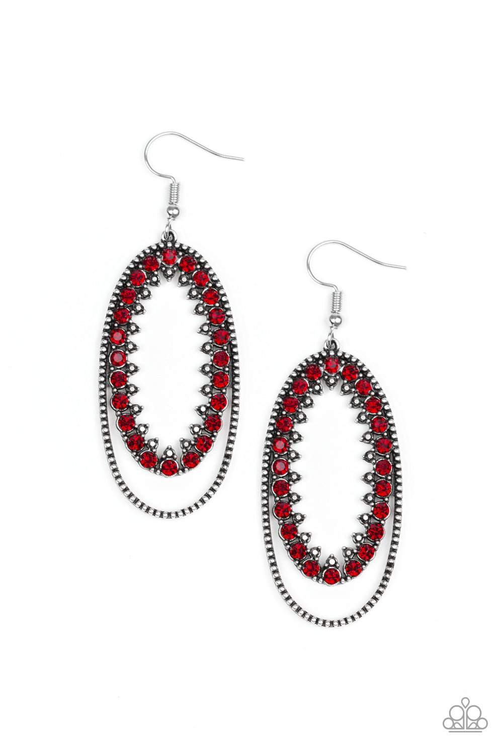 Paparazzi Marry Into Money - Red Earrings