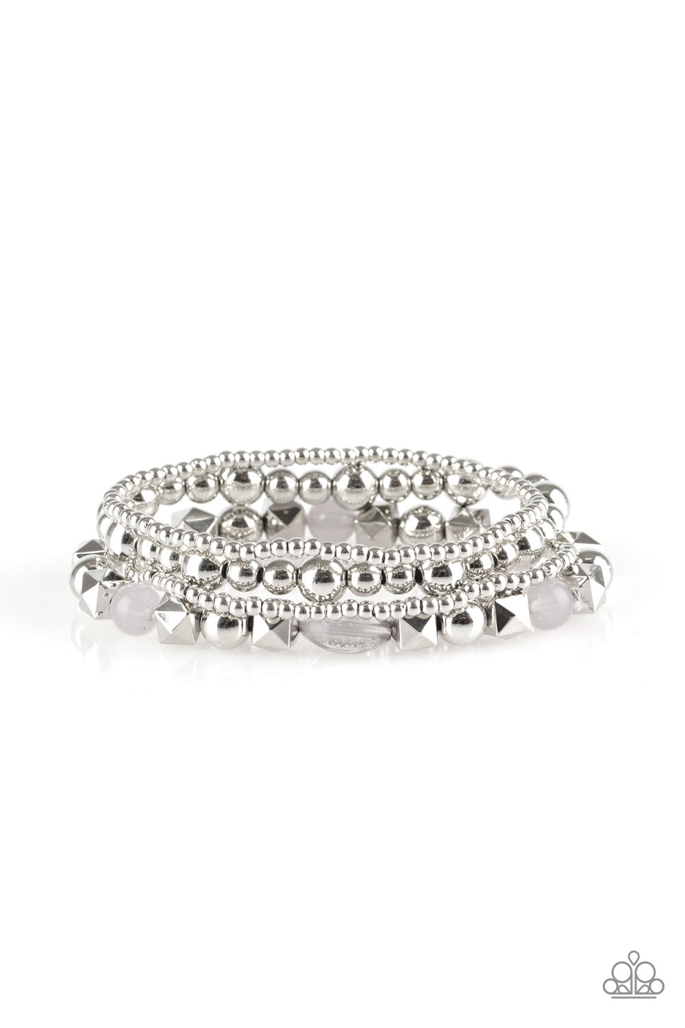 Paparazzi Babe-alicious - Silver Bracelet