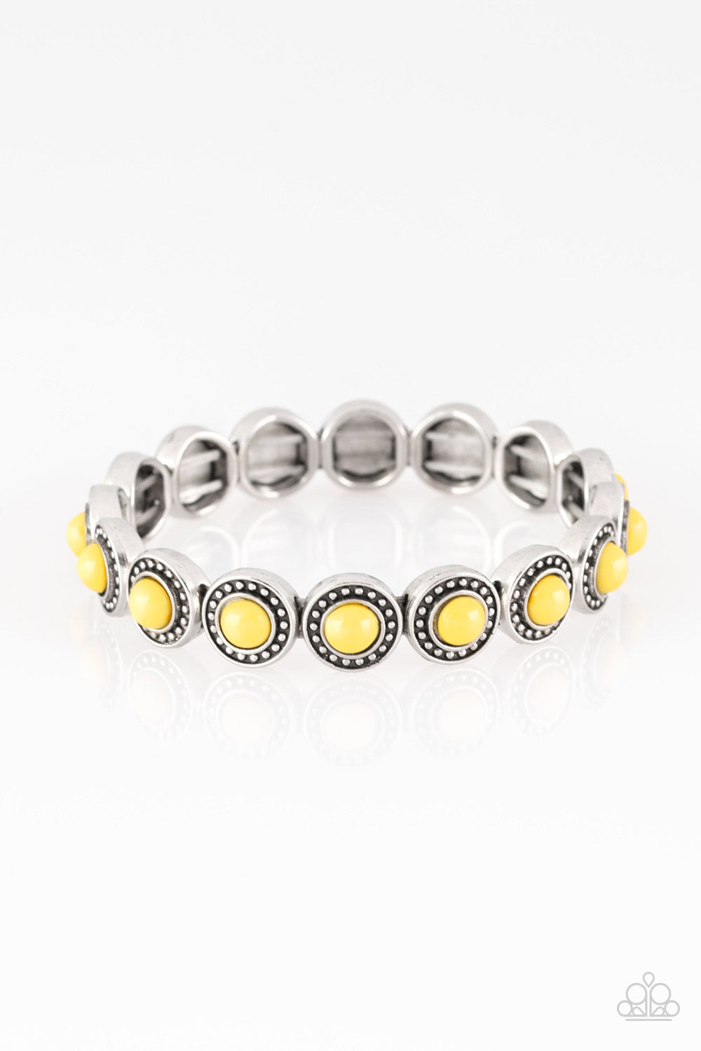 Paparazzi Globetrotter Goals - Yellow Bracelet