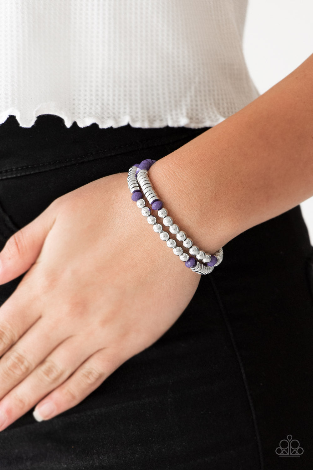 Paparazzi Downright Dressy - Purple Bracelet
