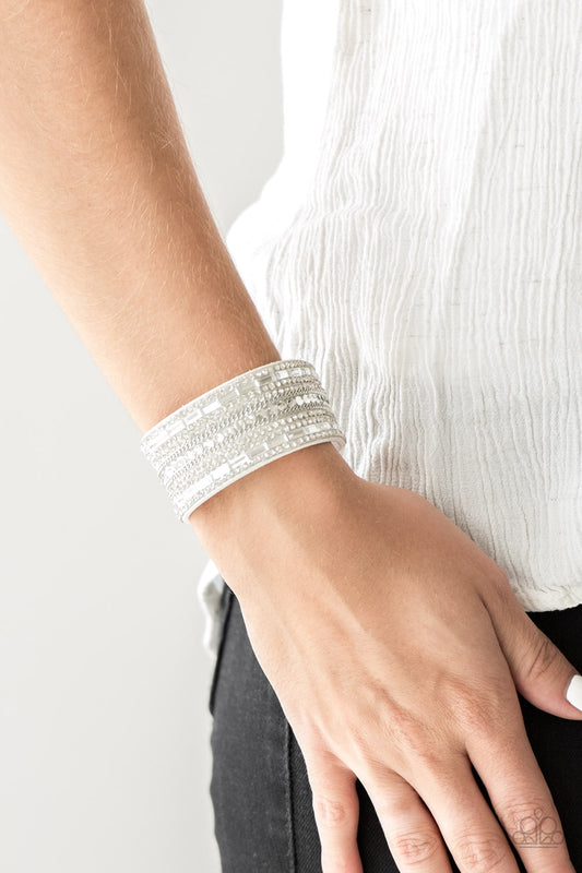 Paparazzi Rebel Radiance - White Urban Bracelet