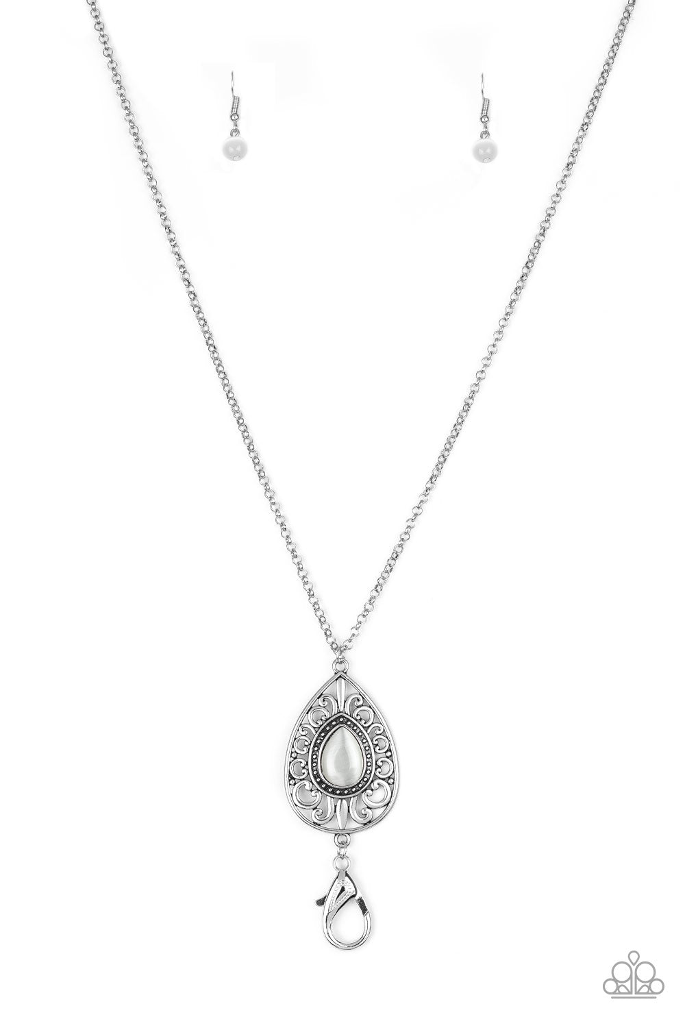 Paparazzi Modern Majesty - White Lanyard