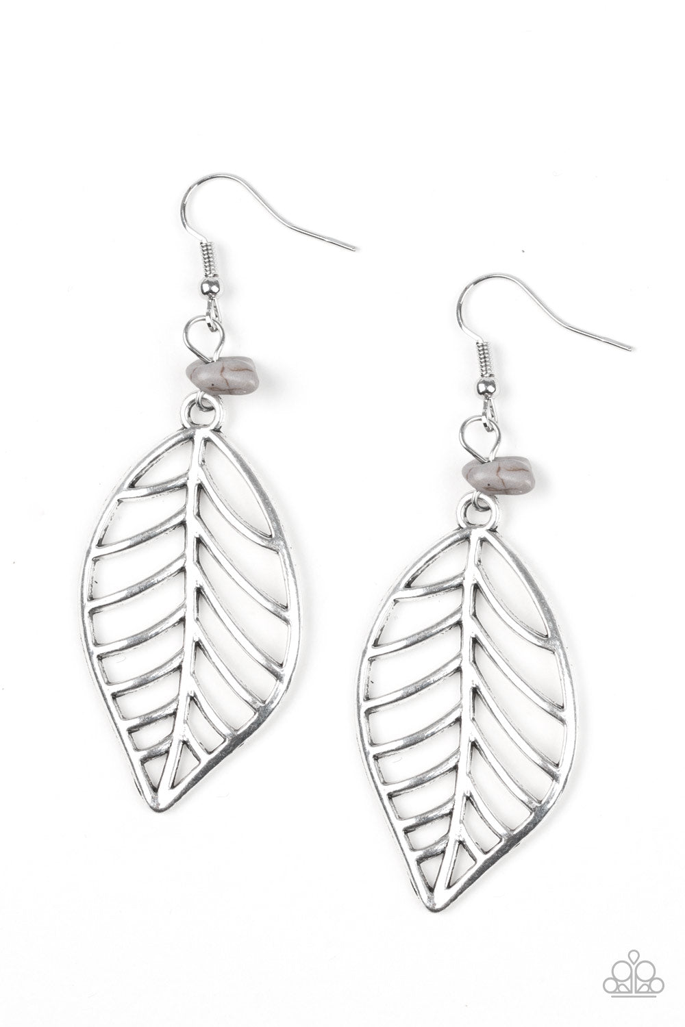 Paparazzi BOUGH Out - Silver Earrings