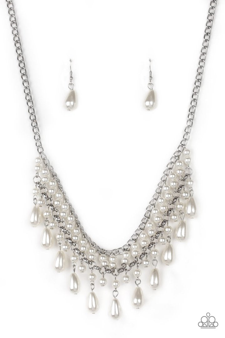 Paparazzi The Guest List - White Necklace